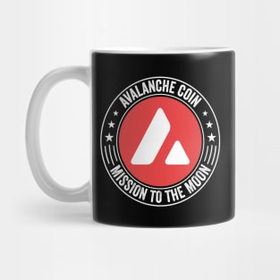 Vintage Avalanche AVAX Coin To The Moon Crypto Token Cryptocurrency Wallet Birthday Gift For Men Women Kids Mug